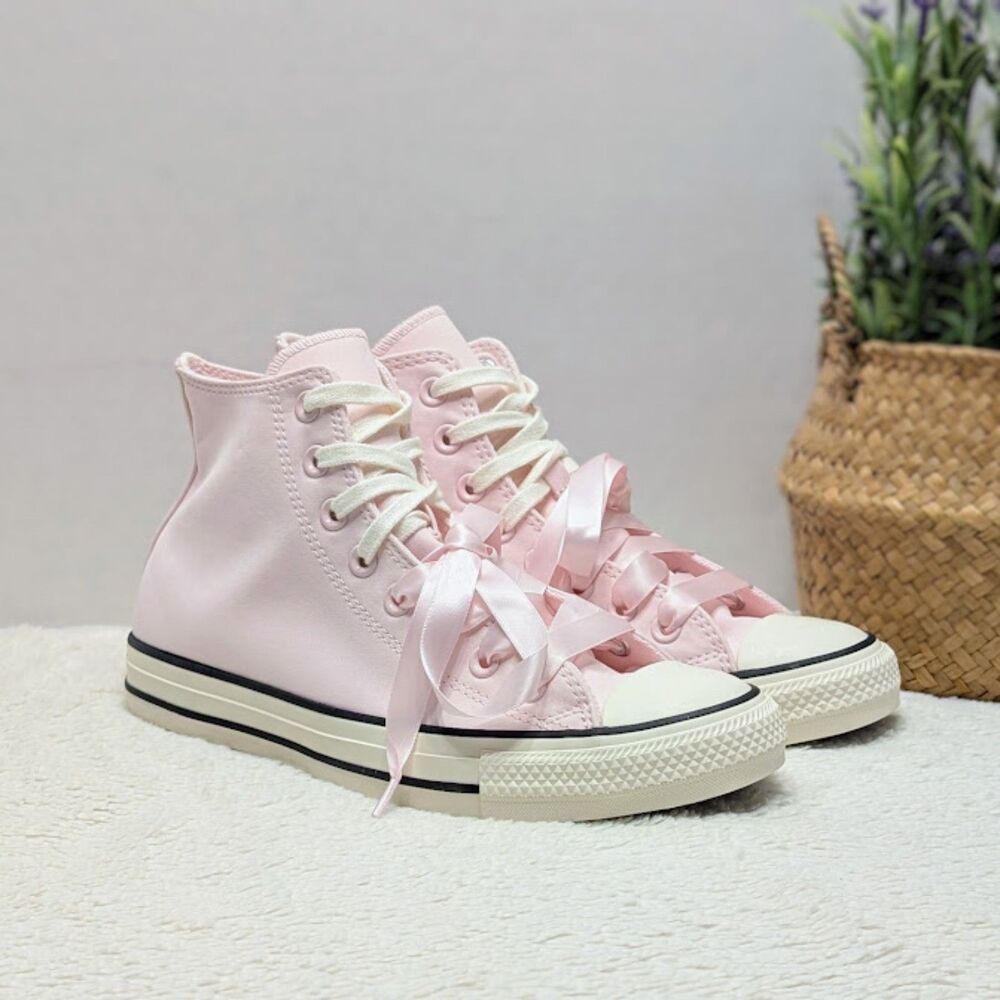 Converse Chuck Taylor All Star Decade Pink Peached High Top Sneakers W9 NEW